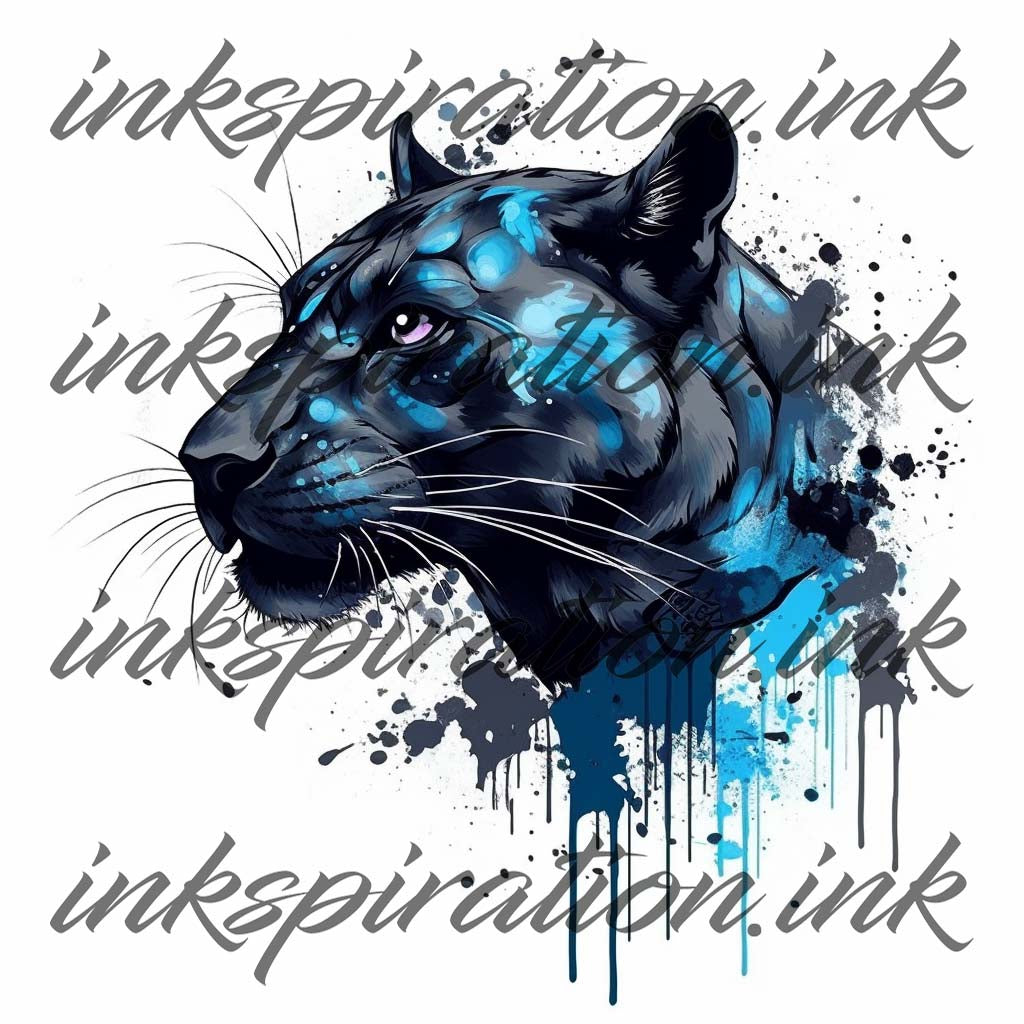 Abstract tattoo design - panther 3