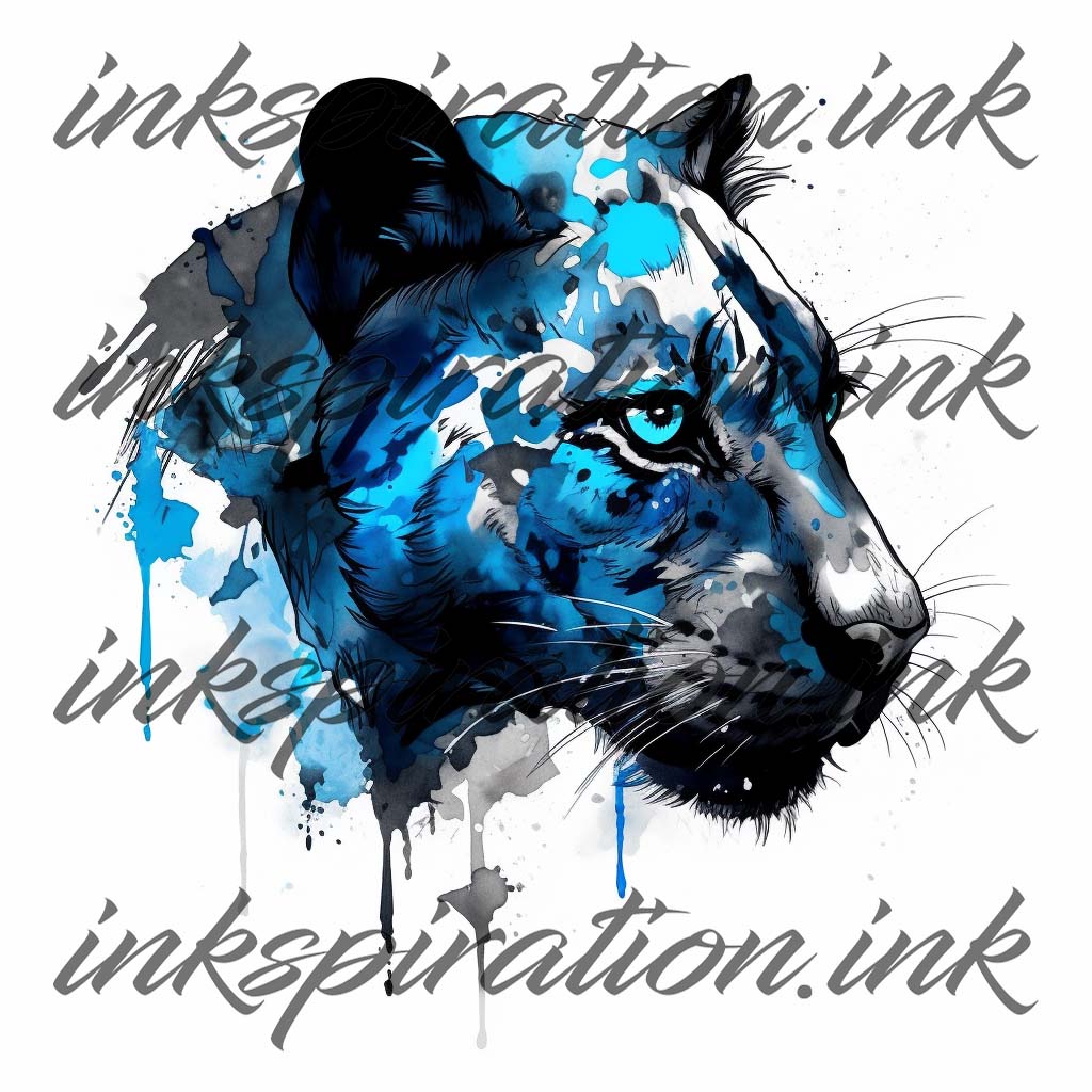 Abstract tattoo design - panther 4