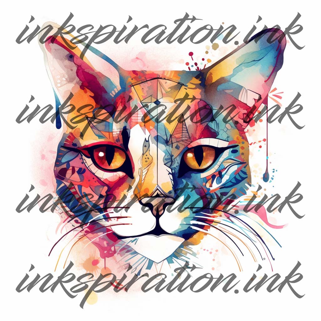 Abstract tattoo design - cat 2