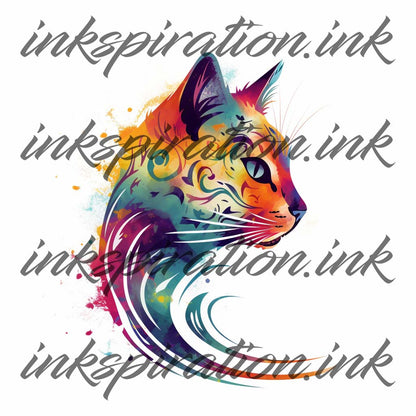 Abstract tattoo design - cat 3