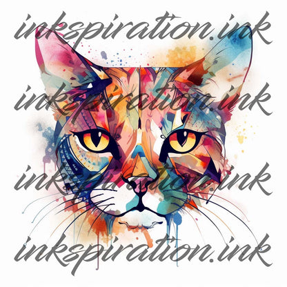 Abstract tattoo design - cat 4