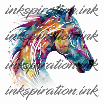 Abstract tattoo design - horse