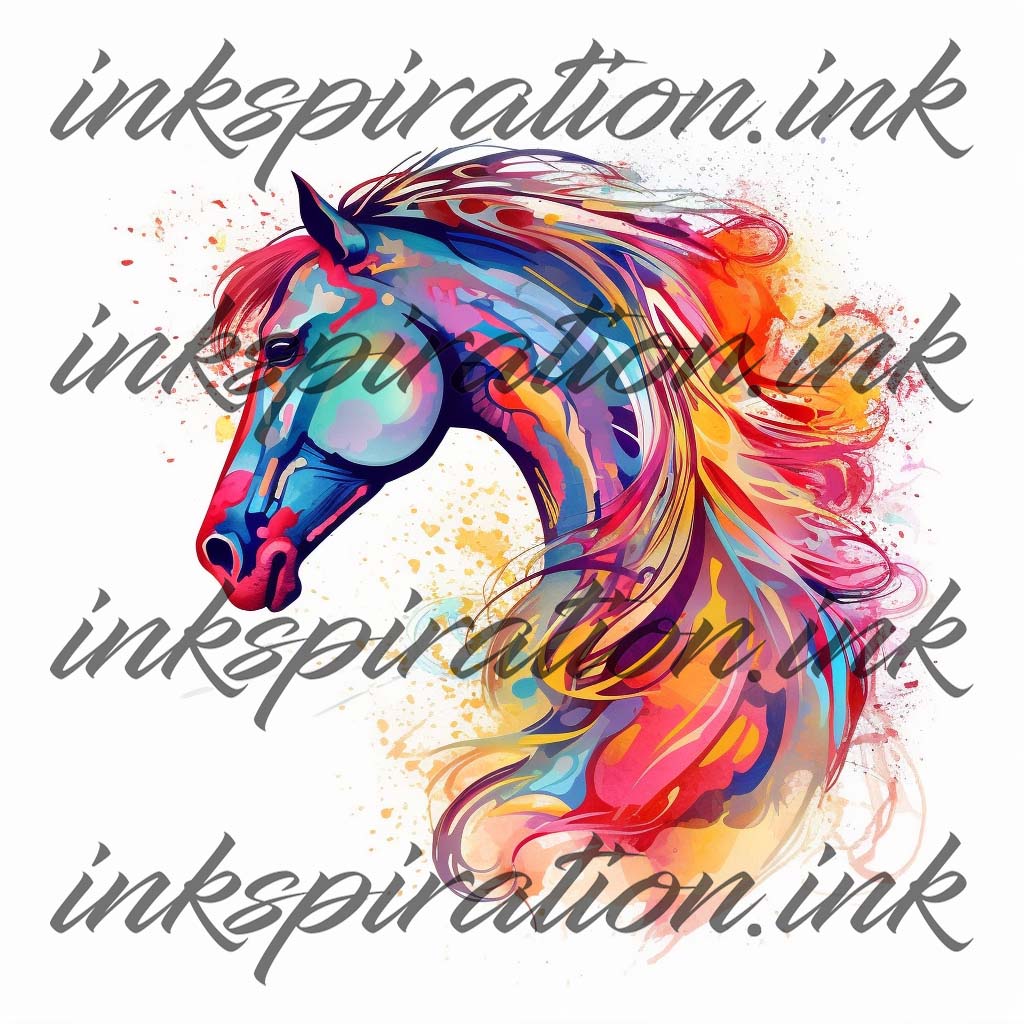 Abstract tattoo design - horse 2