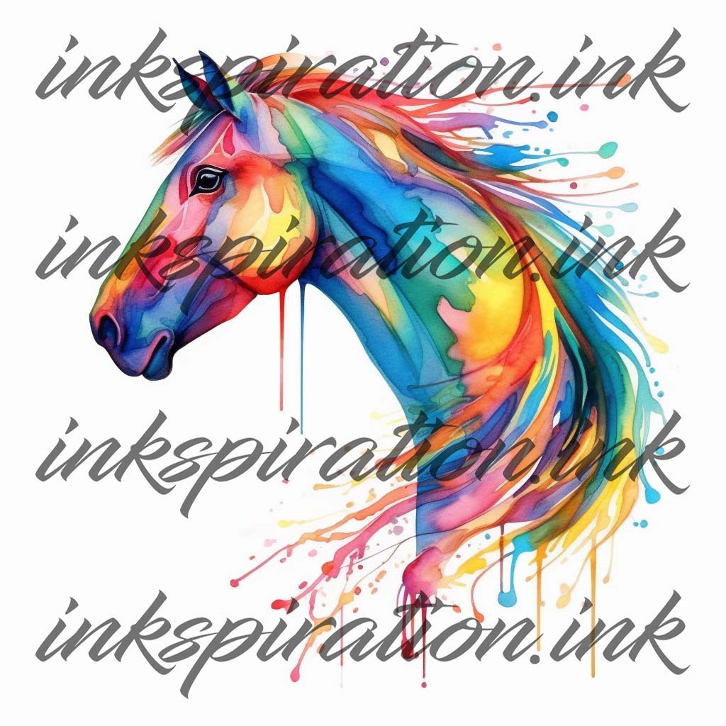Abstract tattoo design - horse 3