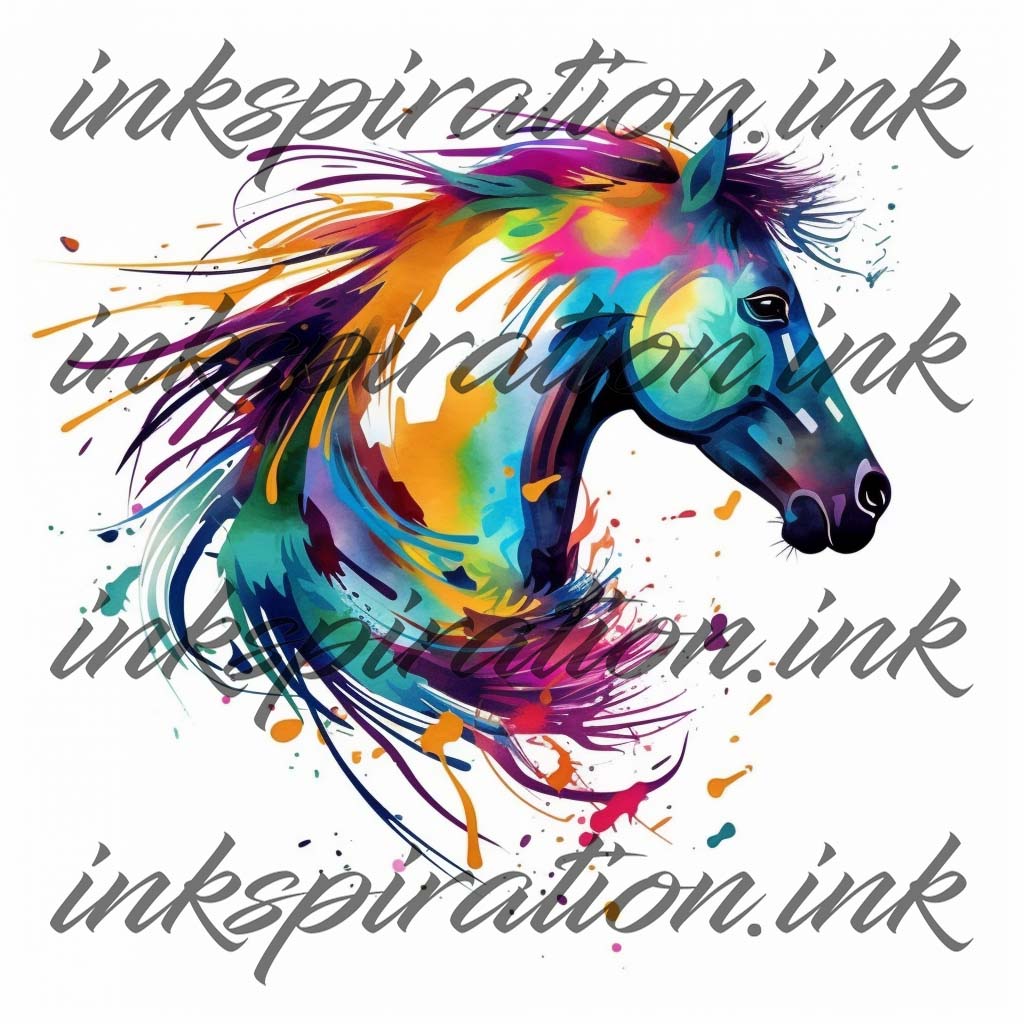 Abstract tattoo design - horse 4