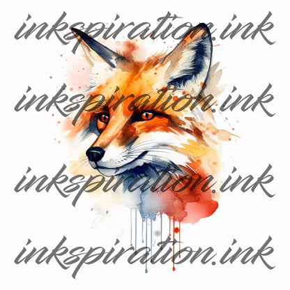 Abstract tattoo design - fox