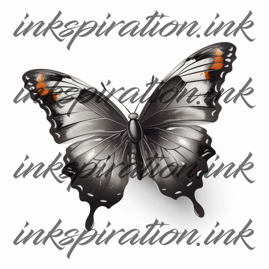 Realistic tattoo design - Butterfly 6