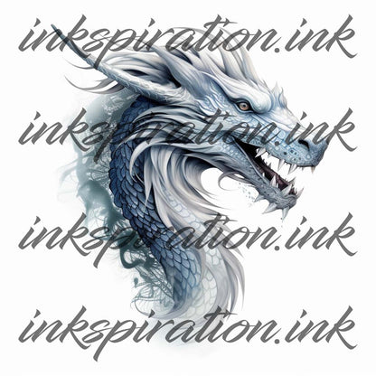 Realistic tattoo design - Dragon