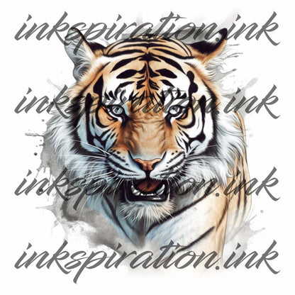 Realistic tattoo design - Tiger 6